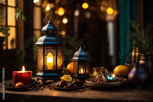 "Ramadan Bliss: 3D Mosque & Crescent Delight"