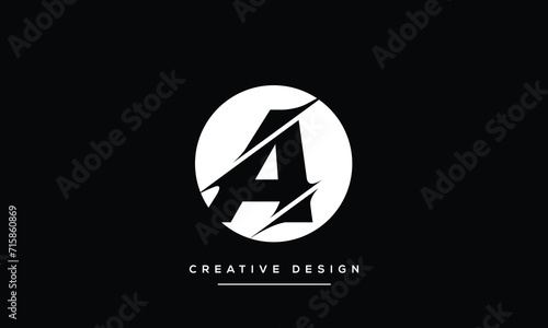 Alphabet Letters A or AA Logo Monogram