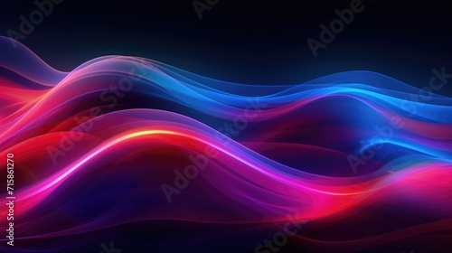 abstract background with neon waves, modern and dynamic background, science and technology concept, futuristic styled backdrop