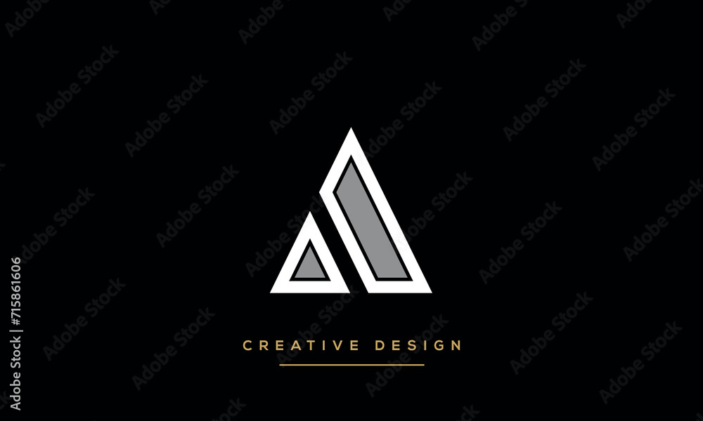 Alphabet Letters A or AA Logo Monogram Alphabet Letters A or AA Logo Monogram