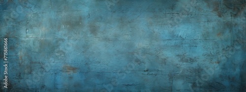 Blue scratched background, grungy texture, dirty surface photo