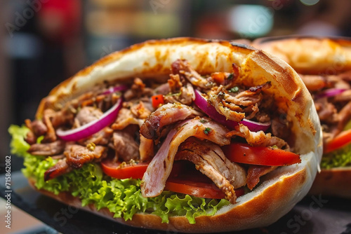 Delicious doner kebab  photo