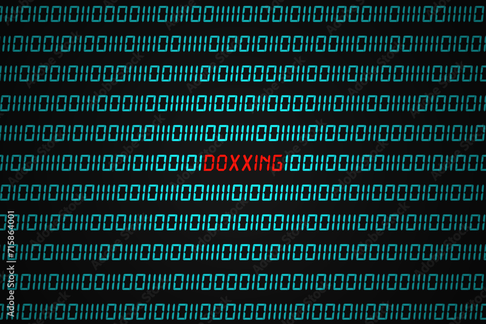 Doxxing - Binary code Doxxing - Binary code