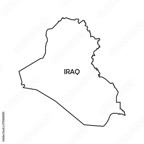 Country map of Iraq