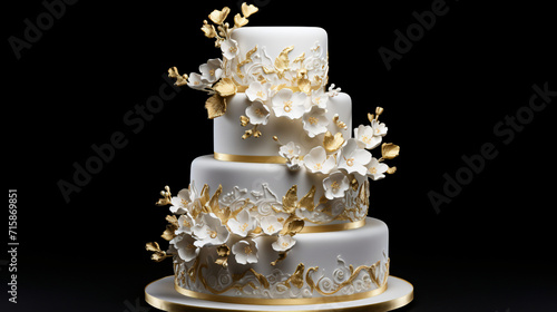 white chocholate wedding cake gold details, chocolate, food, brown, dessert, dark, sweet, white, black, antique, delicious, wedding, wedding cake, cake, flowers, marriage, decoration, celebration