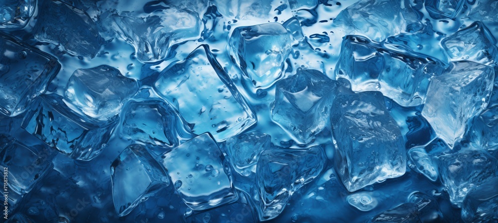 Abstract blue ice texture cracks winter background for design and artistic projects Abstract blue ice texture cracks winter background for design and artistic projects