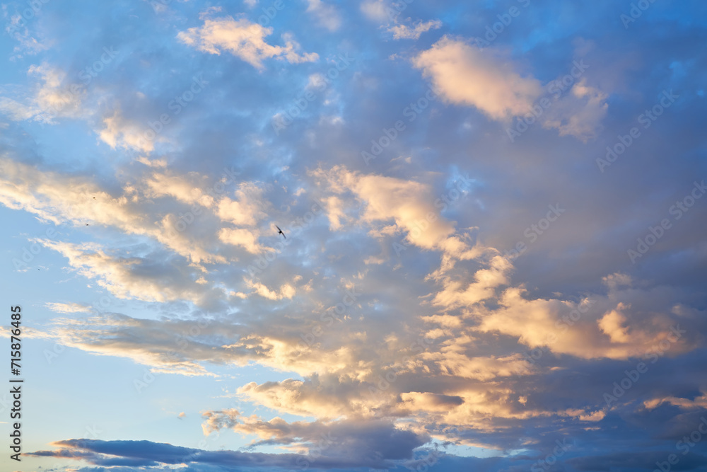 Cloudscape of cumulus sunset clouds Cloudscape of cumulus sunset clouds
