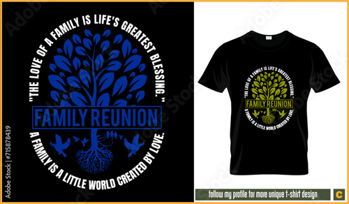 Family and friends reunion tshirt design vector free download, family reunion after a long time, reunion tshirt vector design