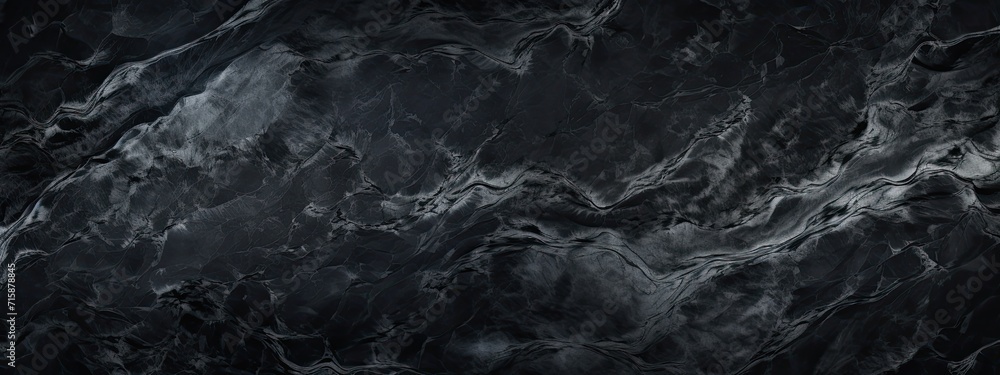 Luxury black marble background. Modern banner