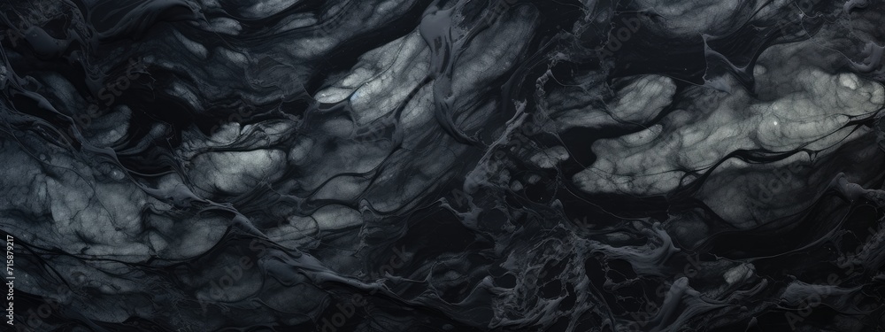 Fototapeta premium Luxury black marble background. Modern banner