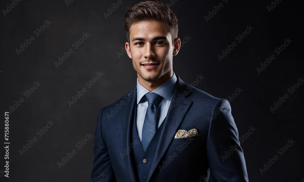 Happy young business man posing Happy young business man posing