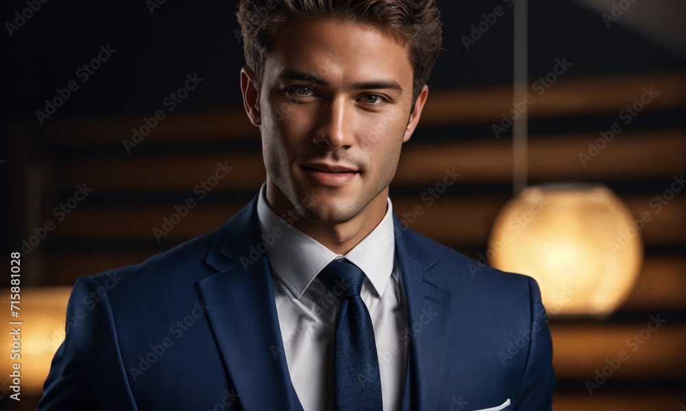 Happy young business man posing Happy young business man posing