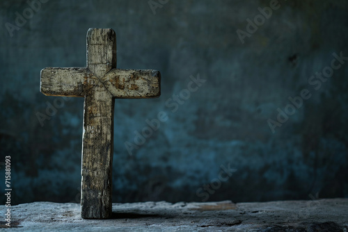 minimalist Lenten cross or religious icon, symbolizing the spiritual journey and sacrifice associated with Great Lent in a minimalistic photo photo