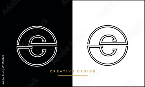 Title	
Alphabet LetterC or CC initial logo icon monogram photo