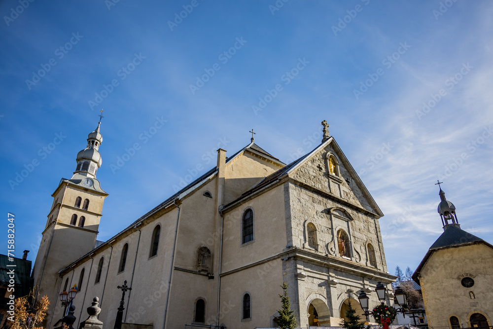 Fototapeta premium Église Saint-Jean-Baptiste de Megève