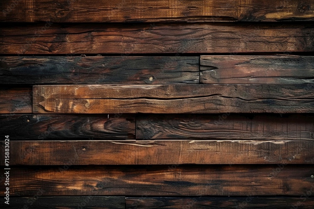 Shadowed Timber: Horizontal Dark Wood Background Texture Shadowed Timber: Horizontal Dark Wood Background Texture