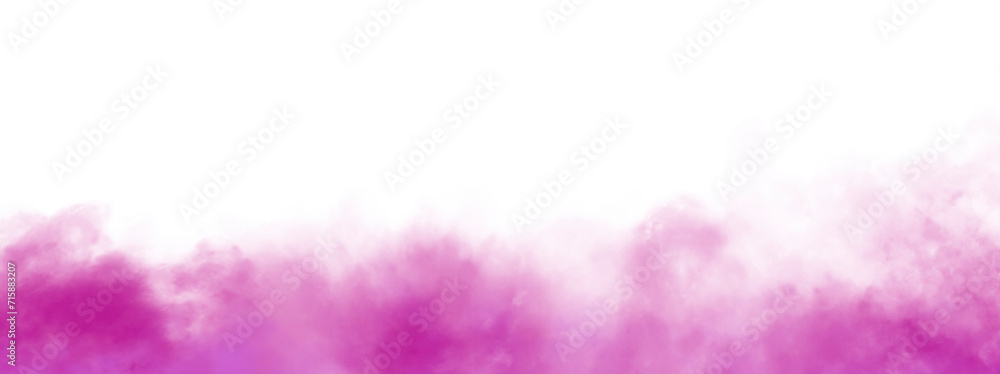 Fog and mist effect on transparent background. Smoke texture