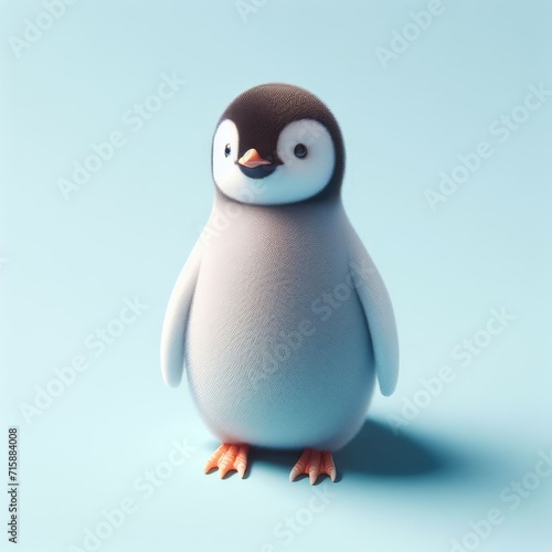 The royal penguin on white © Deanmon