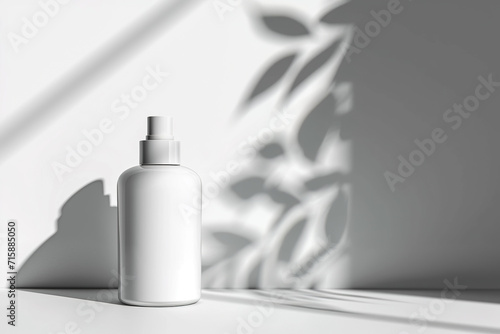 Blank beauty product bottle for advertising mock up