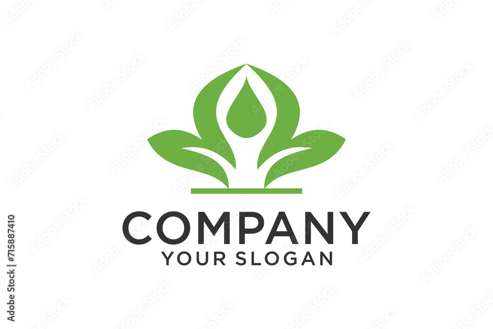 Vector logo on which an abstract image of a person sitting in the lotus position. Health wellness spa Yoga studio logo. Meditation symbol. Zen harmony balance sign Vector logo on which an abstract image of a person sitting in the lotus position. Health wellness spa Yoga studio logo. Meditation symbol. Zen harmony balance sign