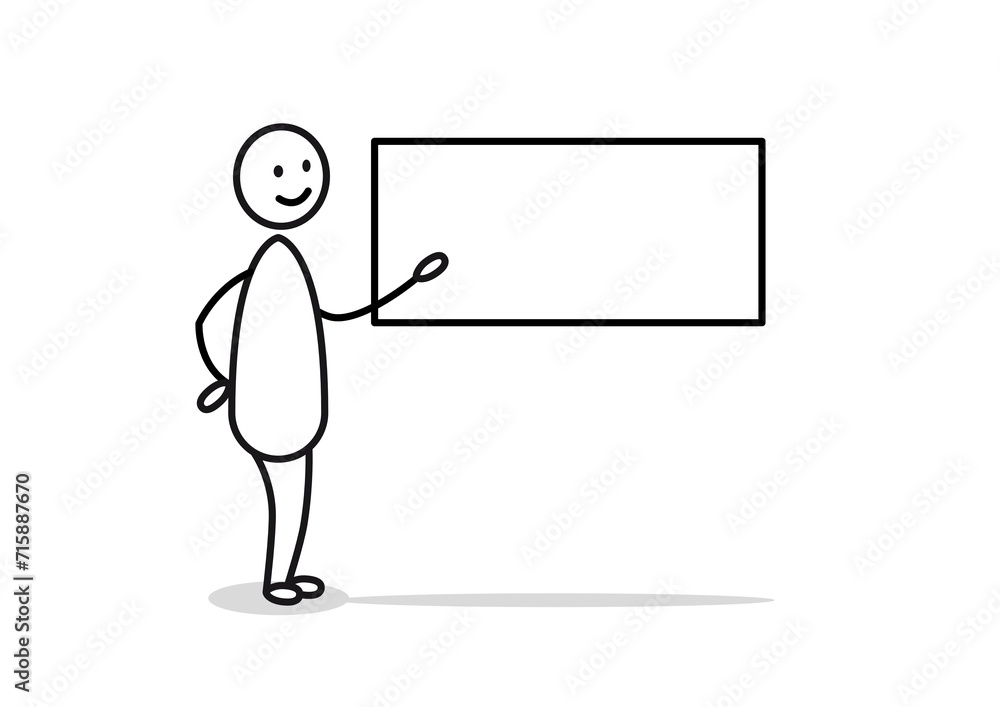 Strichmännchen Kreative Idee Problemlösung Bildung Strichmännchen Kreative Idee Problemlösung Bildung