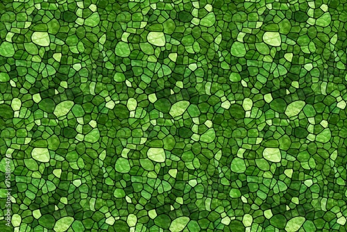 Seamless texture of stylized green stones for background or wallpaper use