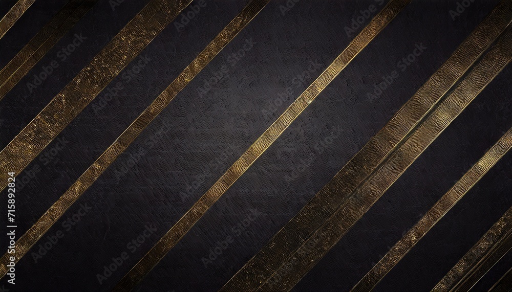 black background with grunge texture decorated with shiny golden lines black gold luxury background