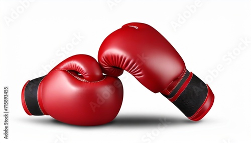 red boxing gloves isolated on white background © William