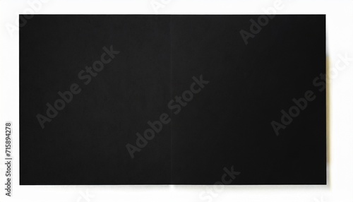 black paper texture size a4 paper isolated with clipping path on background