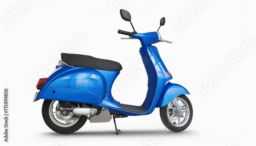 blue scooter or motorcycle honda grazia 125cc isolated on white background photo