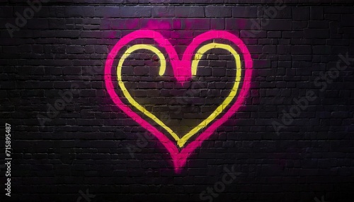 heart on black