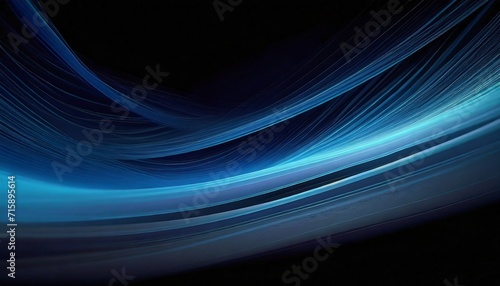 abstract blue lines on black background