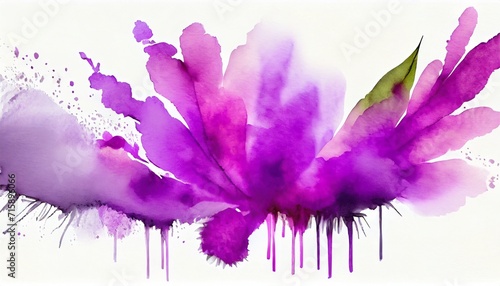 watercolor purple element © William