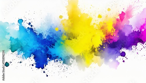 watercolor stain with paint splatter © William