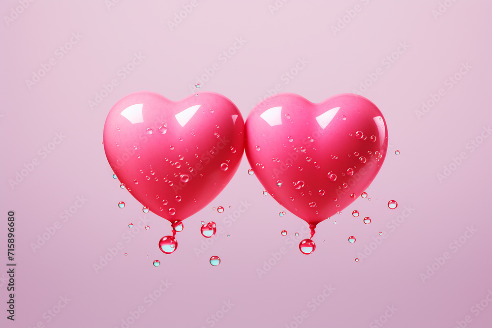 Love Bubbles - Abstract Heart Balloons