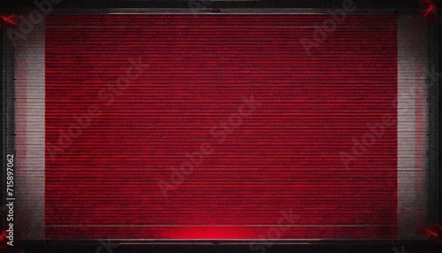 retro cctv or vhs video white noise background texture with red recording indicator vintage horizontal scanlines with vignette border grungy distressed horror film backdrop 8k 16 9 3d rendering photo