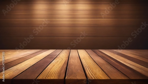 wooden table surface product placement © William
