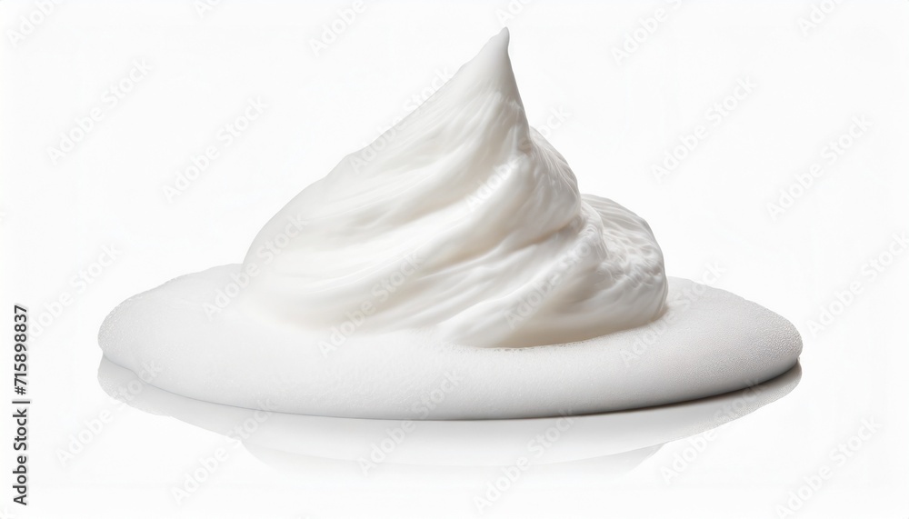 shaving foam isolated on white background