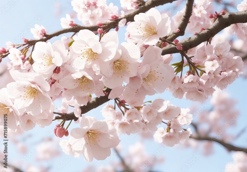 Cherry blossoms spring time beautiful branch Cherry blossoms spring time beautiful branch