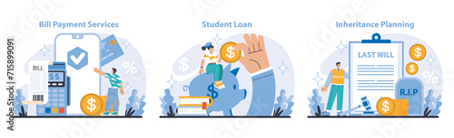 Additional and convenient banking services set. Streamlining bill payments, supporting student finances, and simplifying inheritance affairs. Navigating monetary responsibilities with ease.
