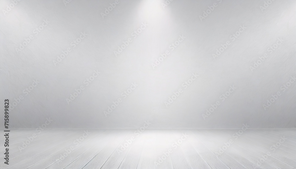 soft gray studio room background grey floor backdrop with spotlight - obrazy, fototapety, plakaty 