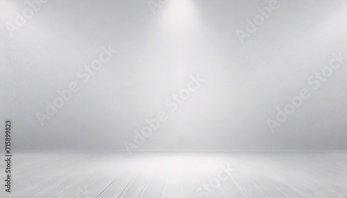 soft gray studio room background grey floor backdrop with spotlight photo