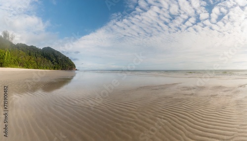 sand patterns landscape at beach in borneo bako national park malaysia