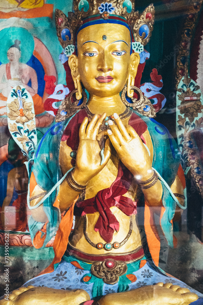 Avalokitesvara, Samstaling gompa, Himalayas, Nubra Valley, Ladakh, India Avalokitesvara, Samstaling gompa, Himalayas, Nubra Valley, Ladakh, India