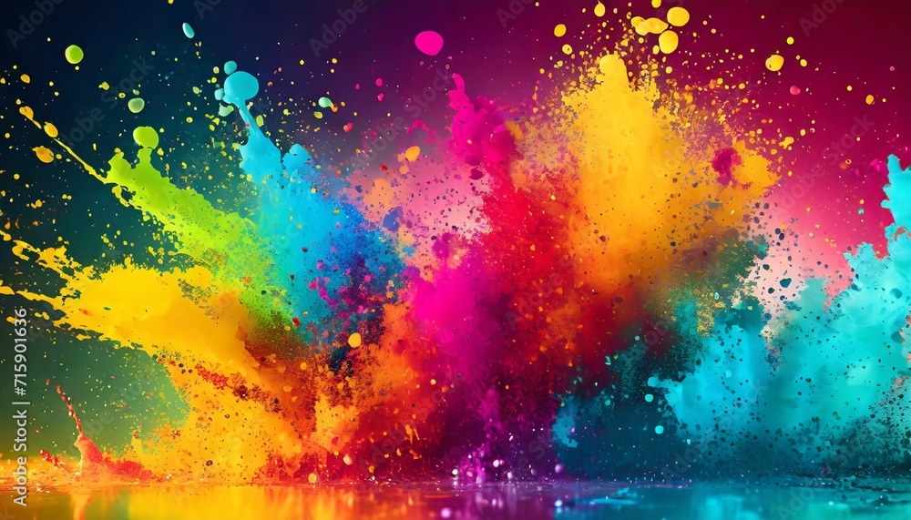colorful splashes hd wallpaper