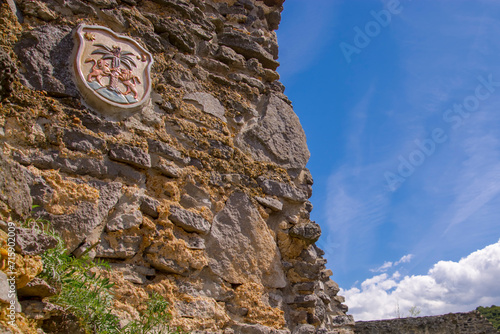 Old medieval castle of Somlo on the mount photo