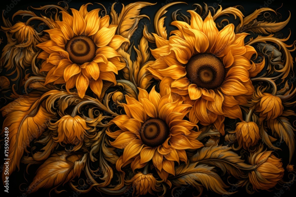 Radiant Sunflowers - Generative AI Radiant Sunflowers - Generative AI