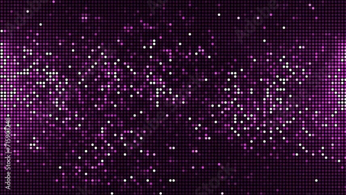 Bright shiny pink purple LED video wall background with flashing glittering disco lights. Full HD glitz and glamour nightlife background animation.