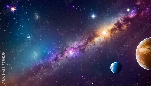 6k desktop wallpaper of space galaxy planets and stars