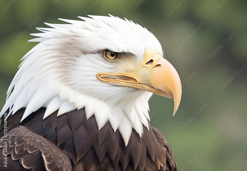 Obraz premium Free photo closeup shot of a beautiful bald eag
